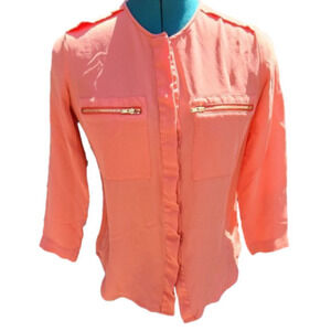 357. THEORY Coral 3/4 sleeve blouse |PS